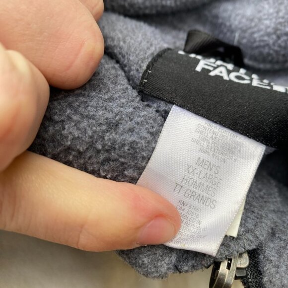 Vintage The North Face Denali Fleece Jacket XXL Gray - Picture 5 of 6